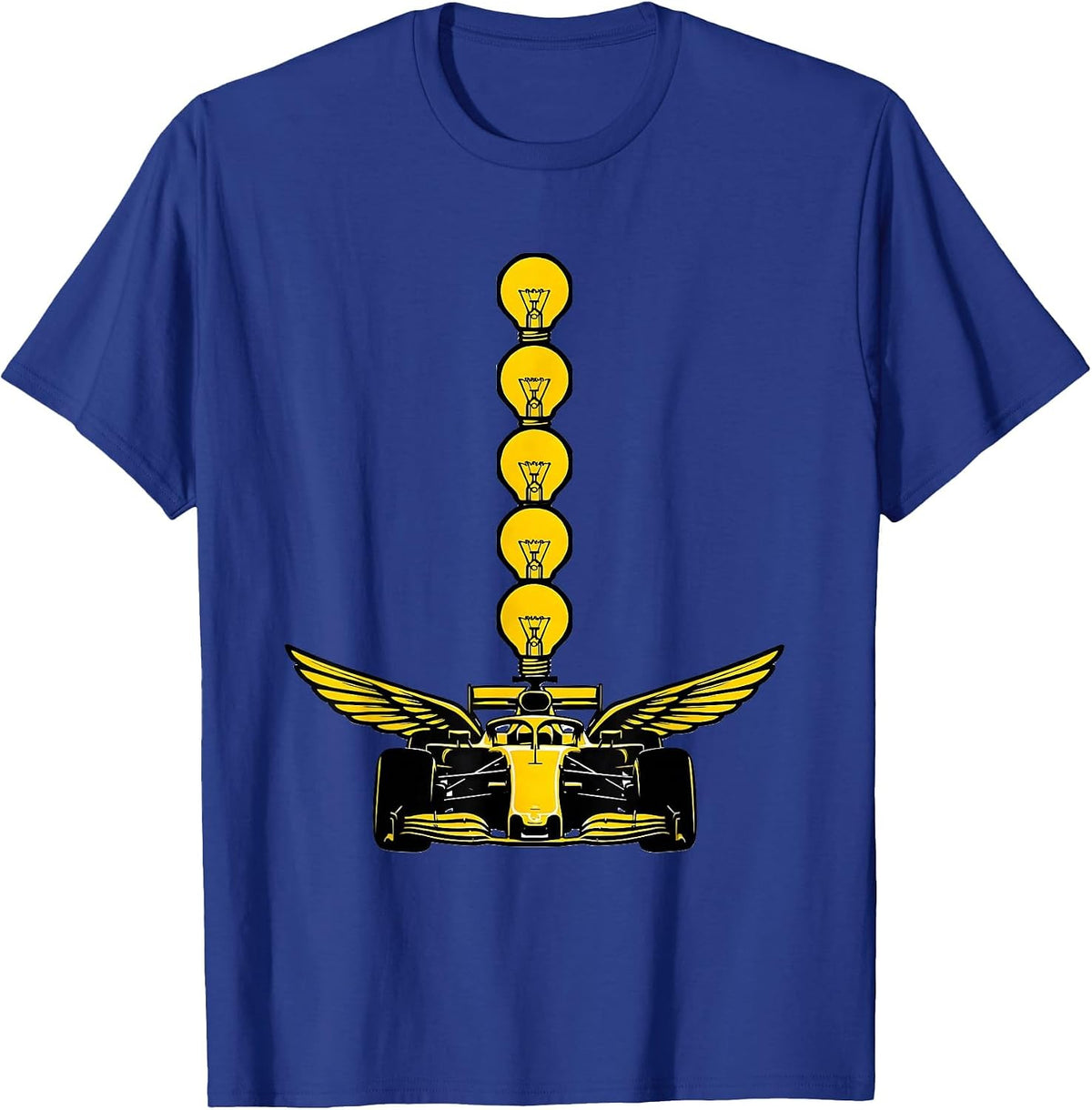 Men's Bulb Column Sprint Car RC Racing Humor T-Shirt - Royal Blue