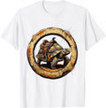 Men's Howdy Desert Tortoise With Saddle Graphic Tee T-Shirt - White
