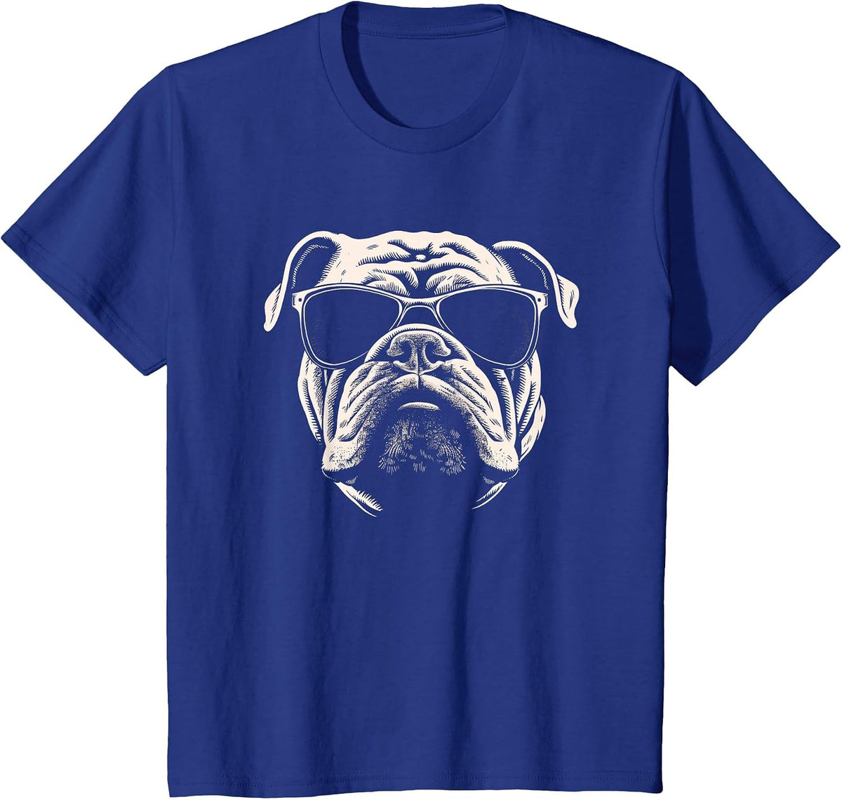 Funny Bulldog Cool Graffiti Urban Art Street T-Shirt - Royal Blue