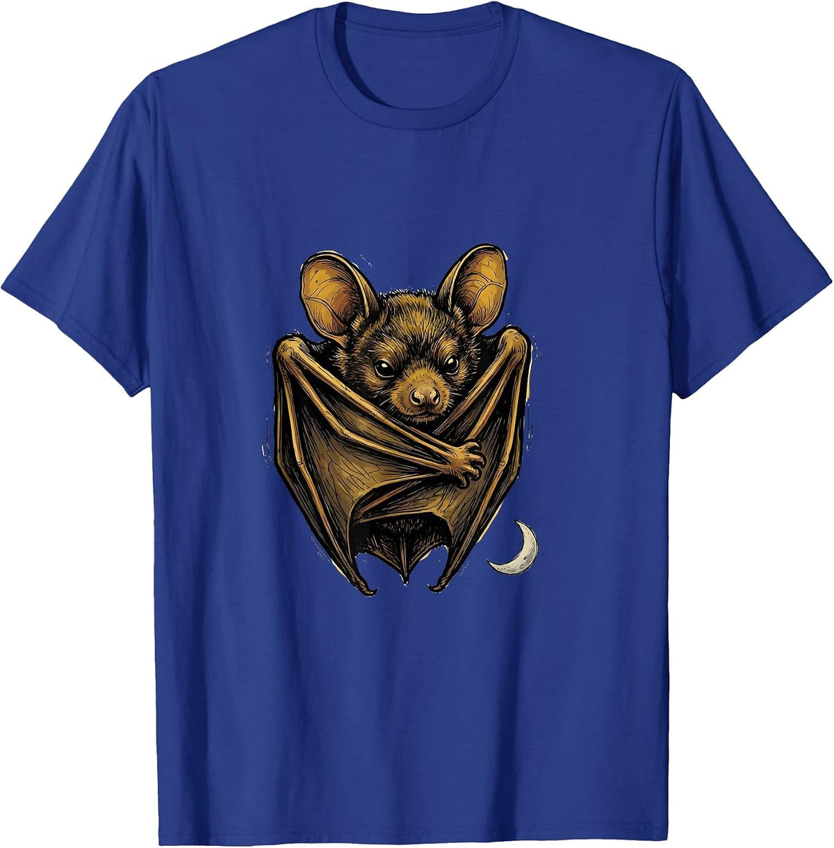 Bat Hug Self Embrace Cute Bat Lover Halloween Nature T-Shirt - Royal Blue