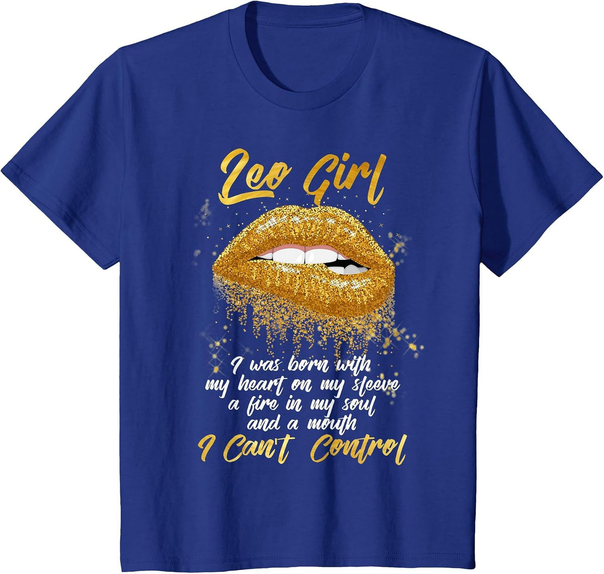 I'm a Leo Girl Shirt Funny Birthday T-Shirt for Women T-Shirt - Royal Blue