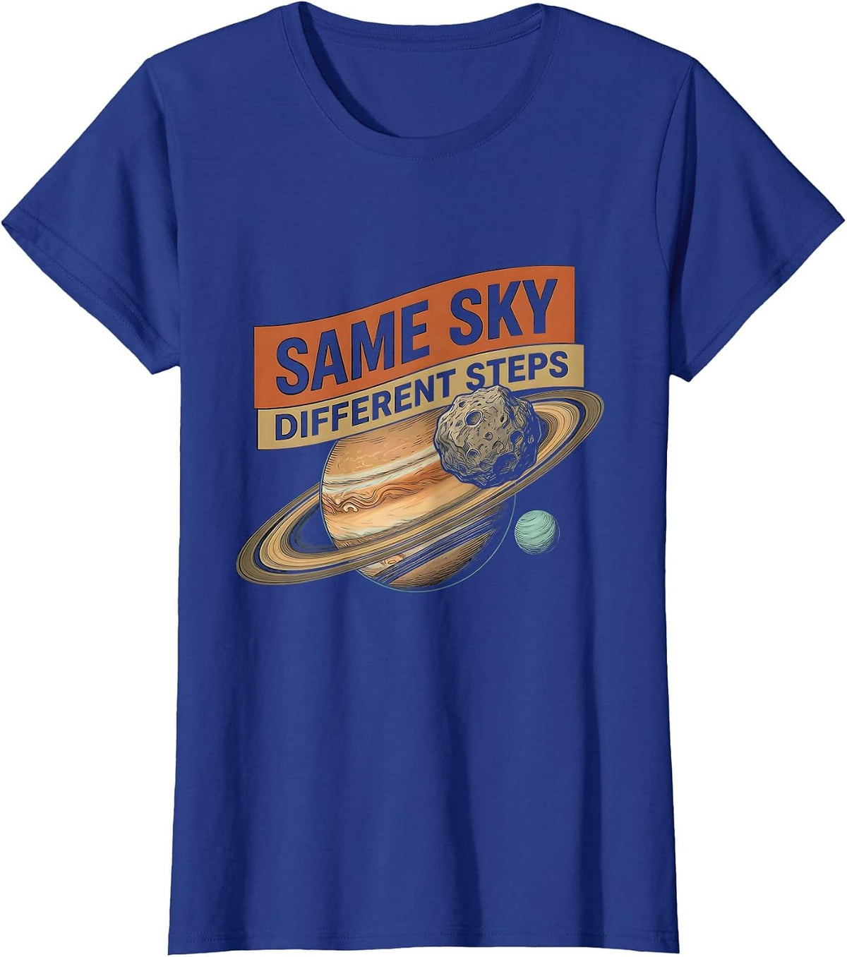 Women's Same Sky Different Steps Neurodiverse Universe Special T-Shirt - Royal Blue