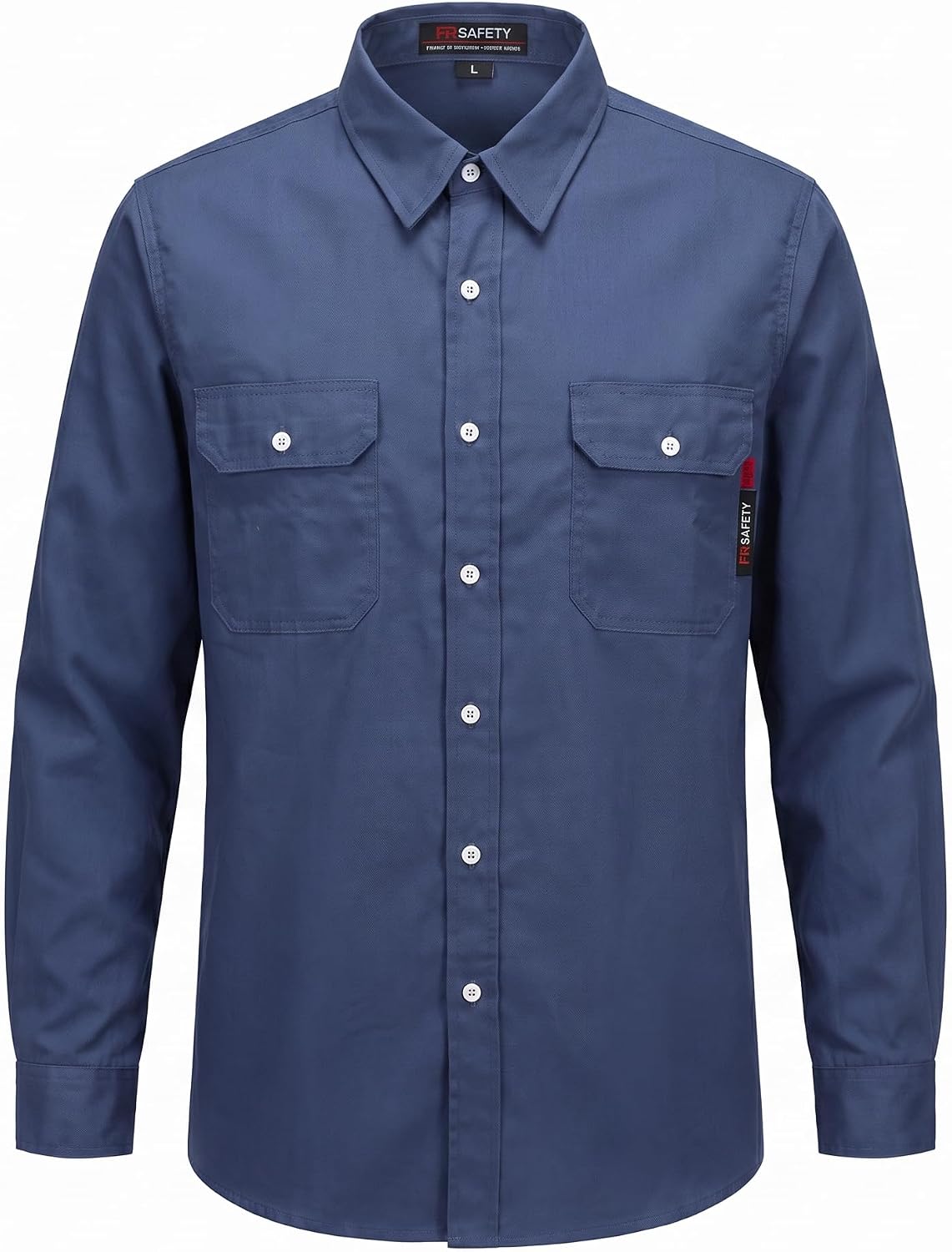 FR Shirts for Men, Long Sleeve, CAT2 - Light Blue