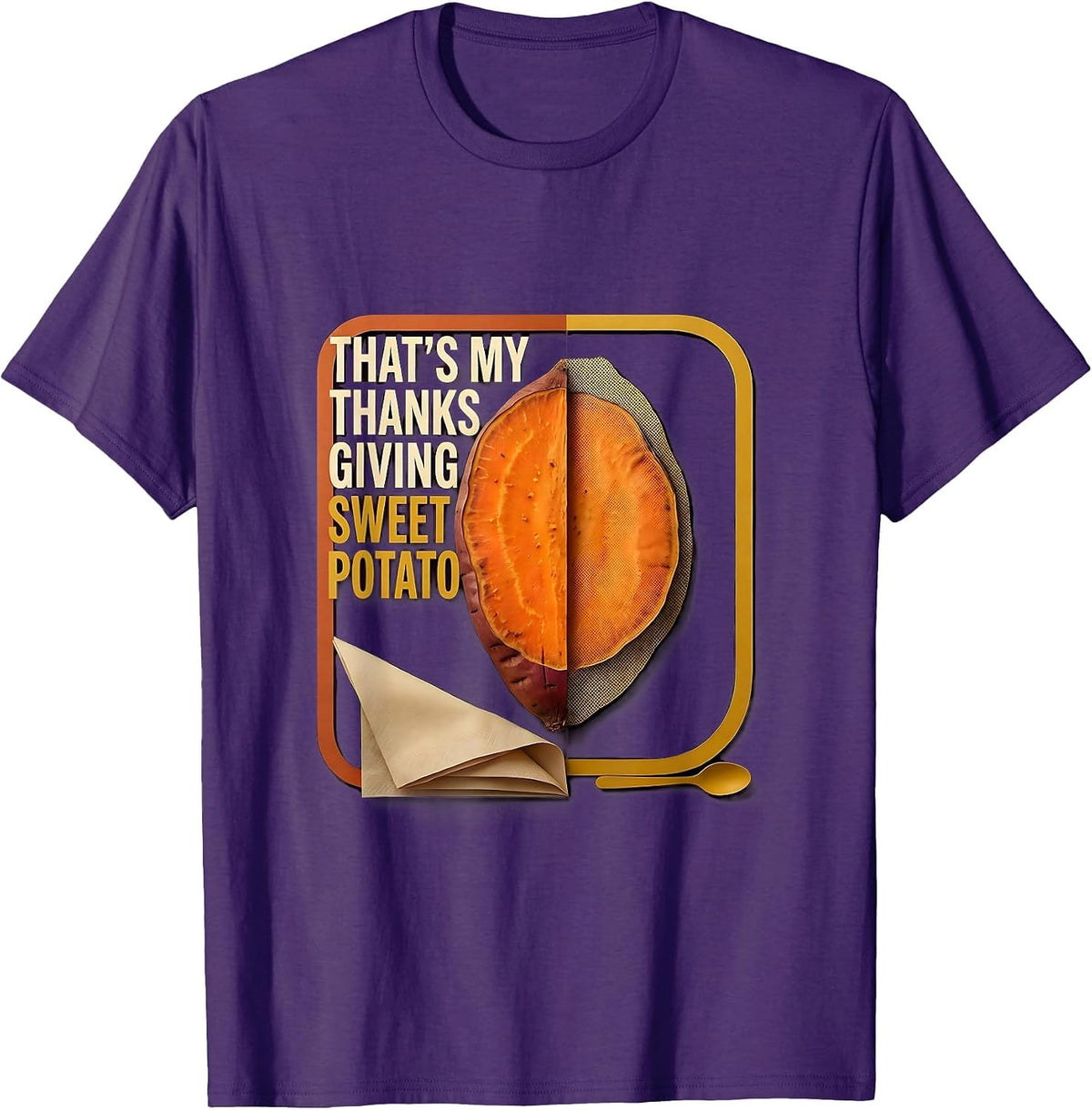That's My Thanksgiving Sweet Potato Funny Couples Matching T-Shirt - Purple