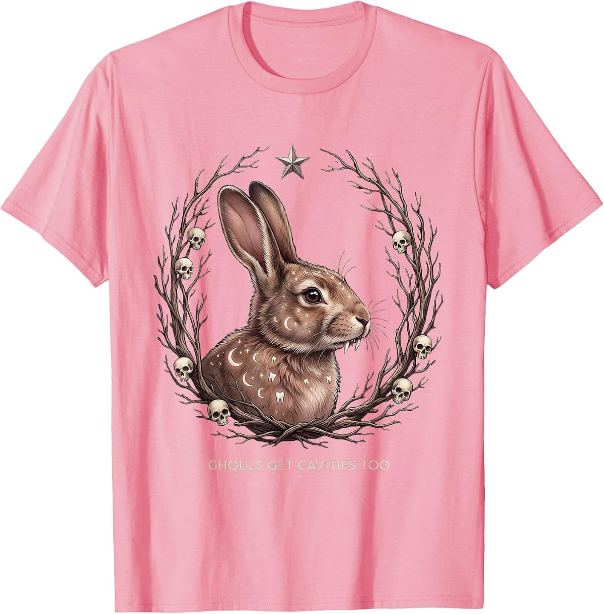 Ghouls Get Cavities Too Dental Halloween Design T-Shirt - Pink