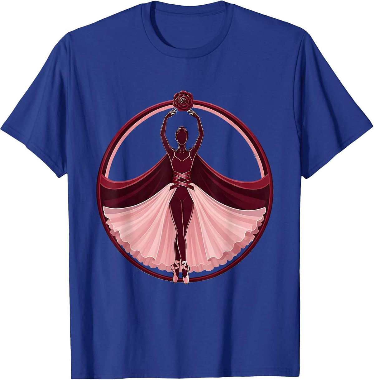 Men's Stylish Cape Silhouette Mimi Graphic Tee T-Shirt - Royal Blue