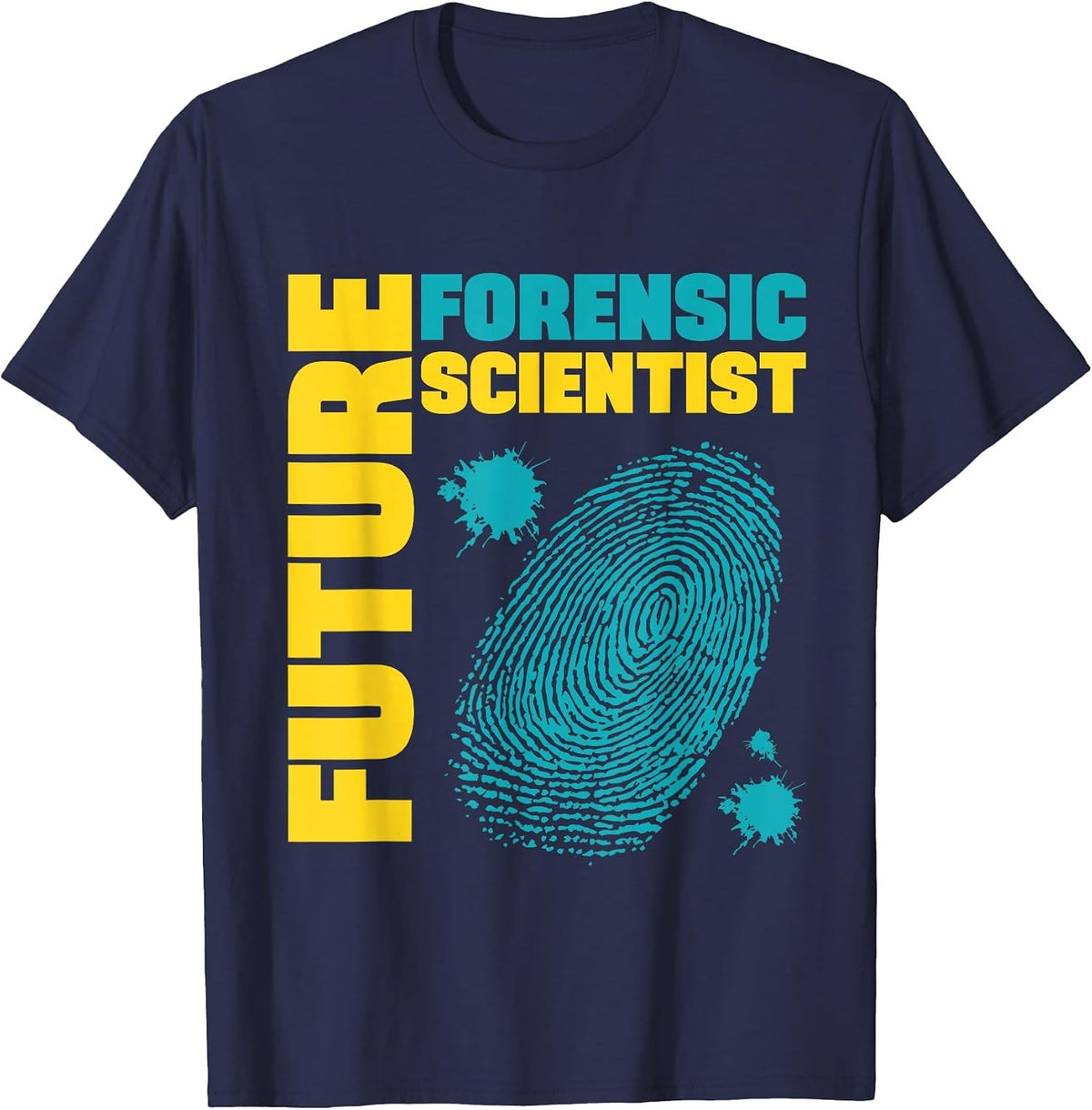 Future Forensic Scientist, Forensic Researcher T-Shirt - Navy Blue