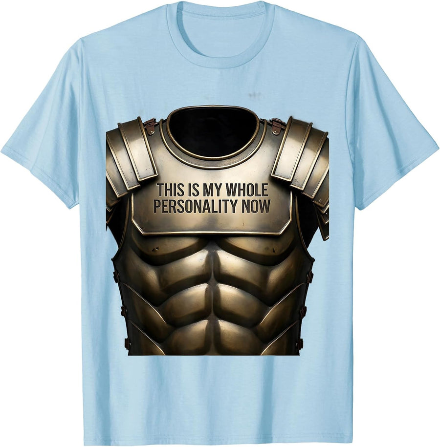 Men's This Is My Whole Personality Now Ancient Rome SPQR Latin T-Shirt - Baby Blue