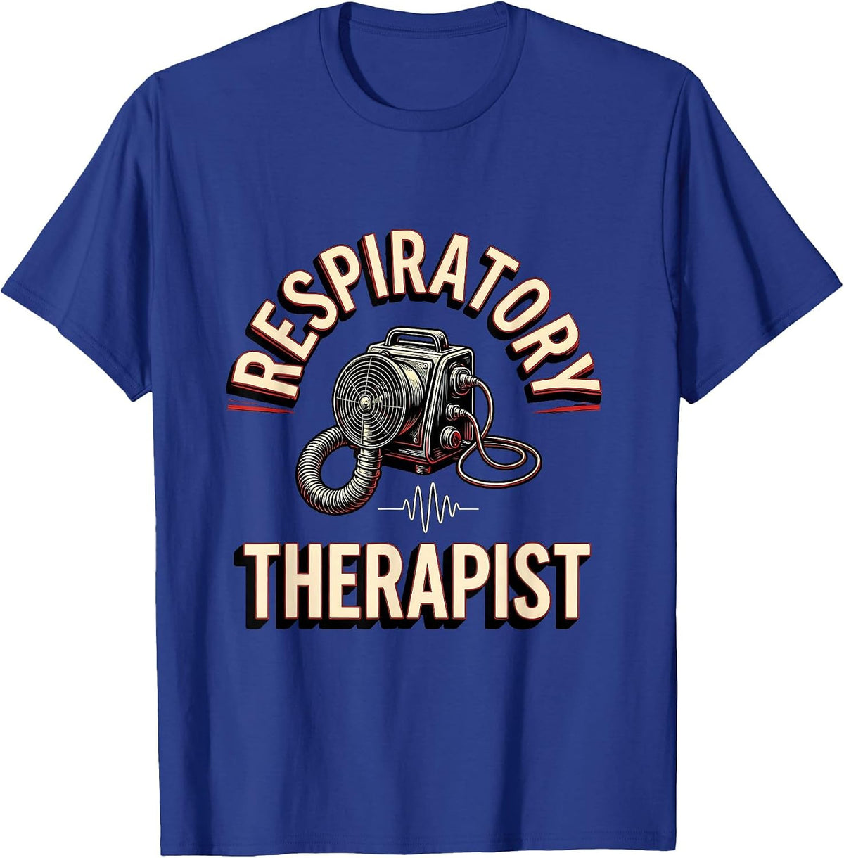 Respiratory Therapist Sign Painter Showcard RT Profession T-Shirt - Royal Blue