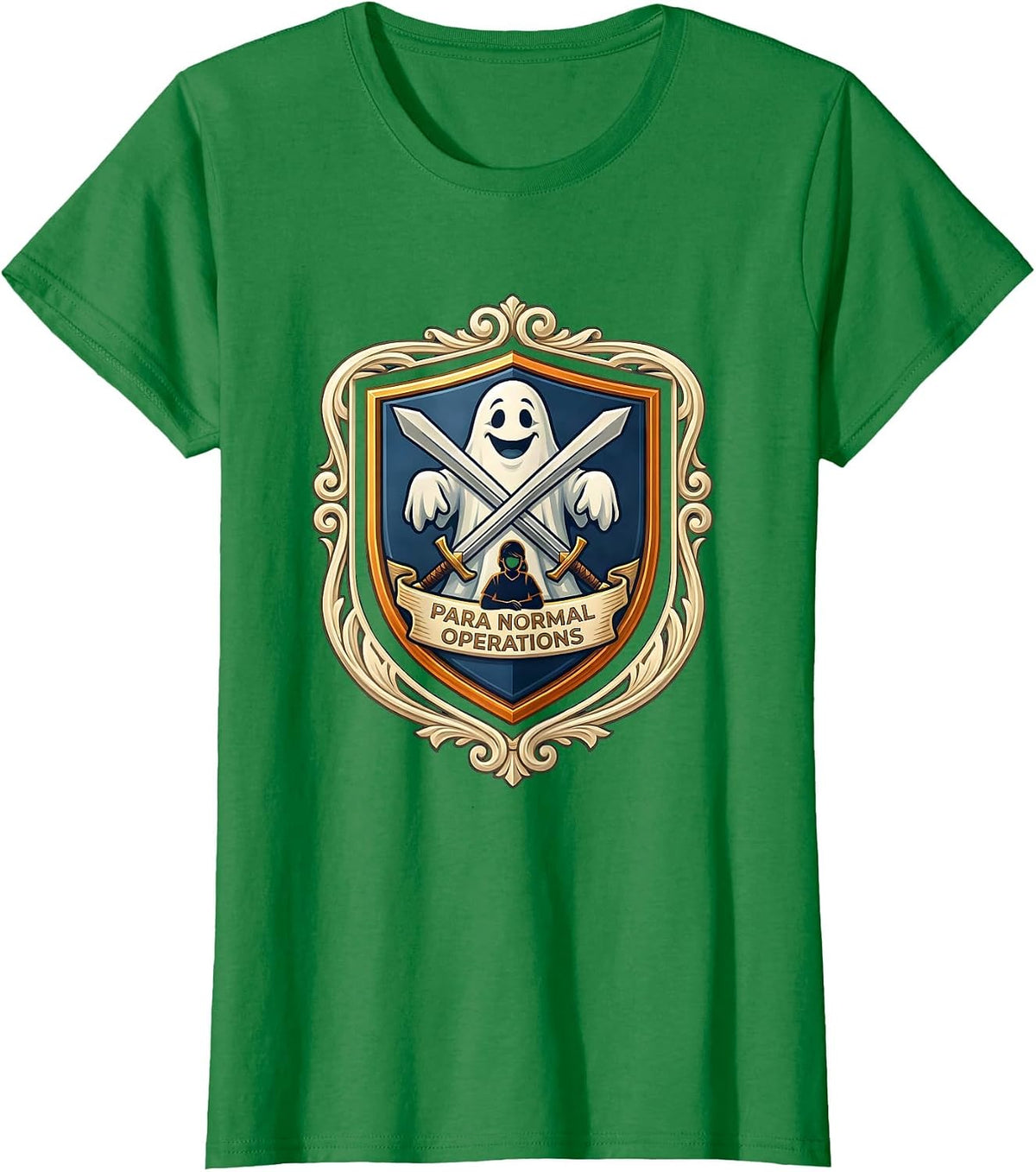 Para Normal Operations Ghost Paraprofessional Halloween T-Shirt - Kelly Green