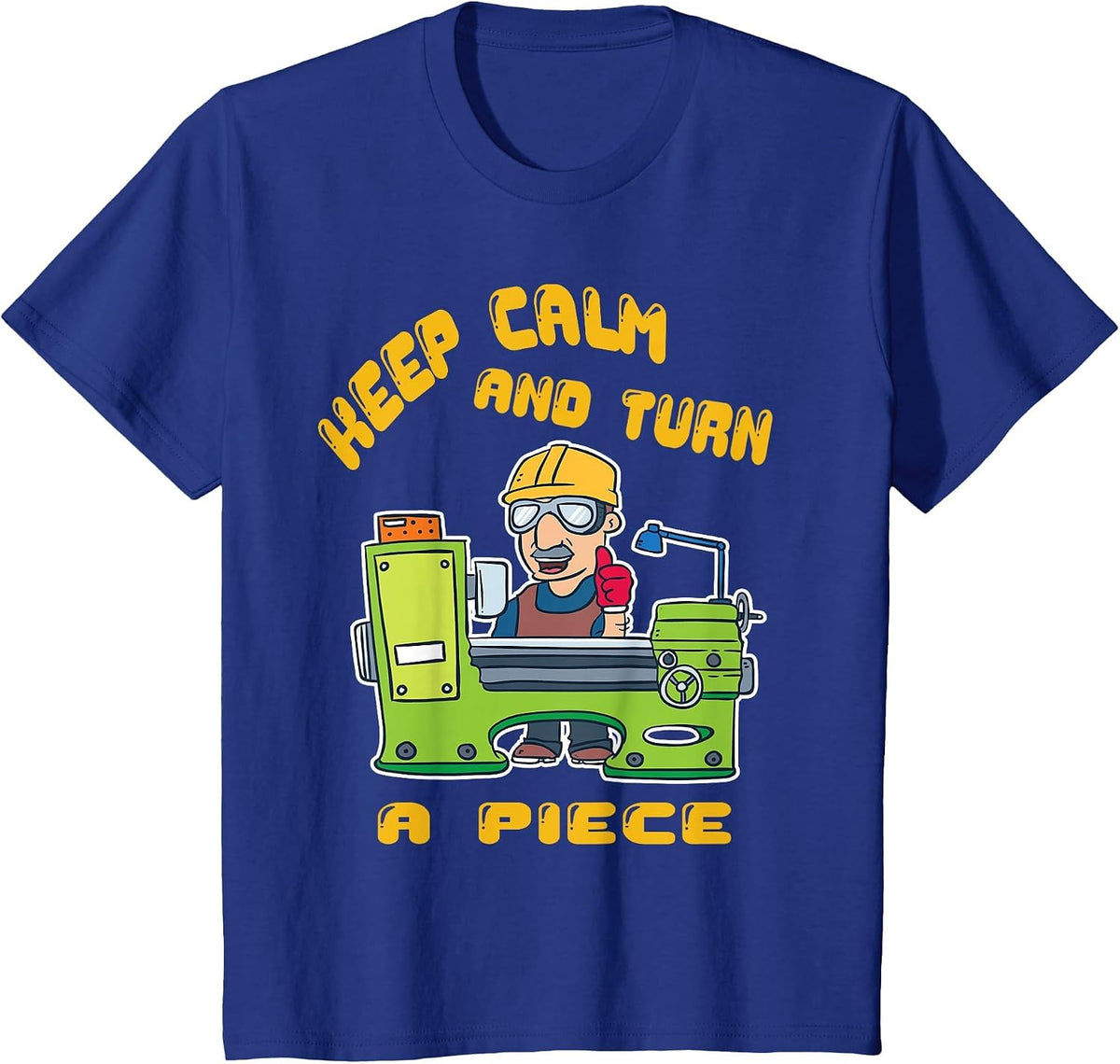 Metal Lathe T-Shirt | Milling Machine Shirt T-Shirt - Royal Blue