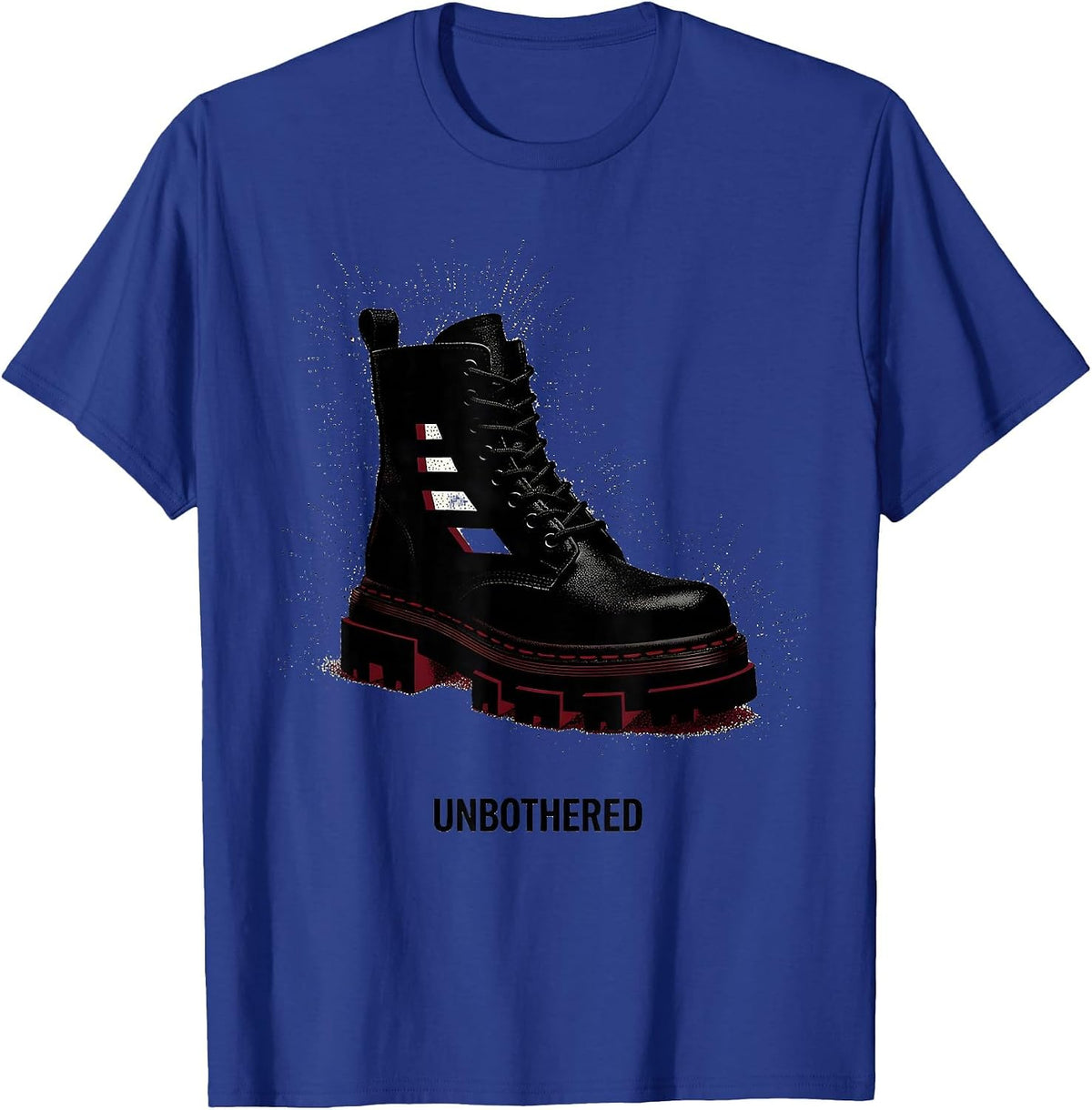 Men's Unbothered Y2K Grunge Goth Alt Aesthetic Streetwear T-Shirt - Royal Blue