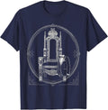 Tuxedo Jacket Draped Over Throne Chair Graphic T-Shirt - Navy Blue