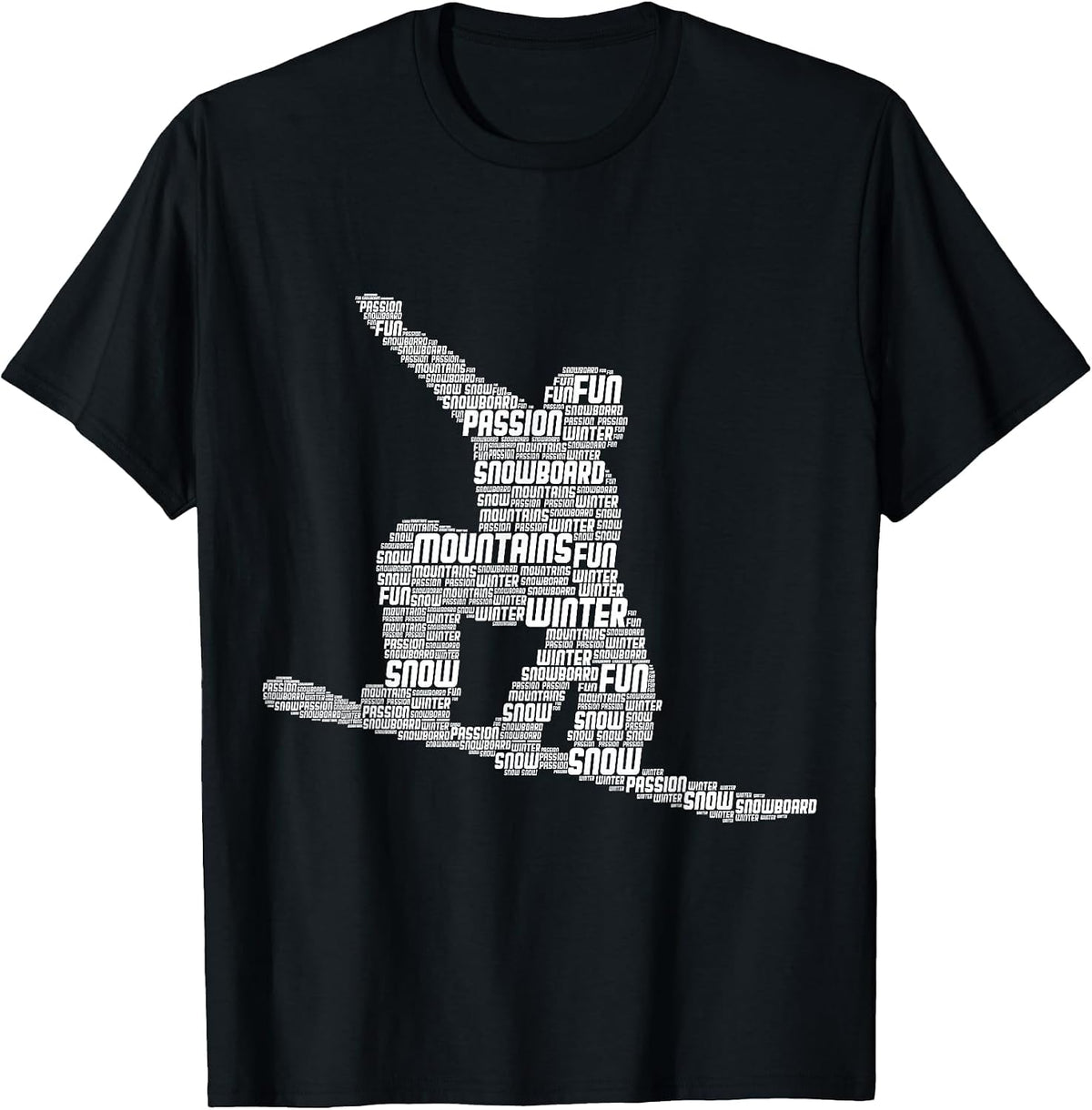 Snowboarder Snowboard T-Shirt - Black