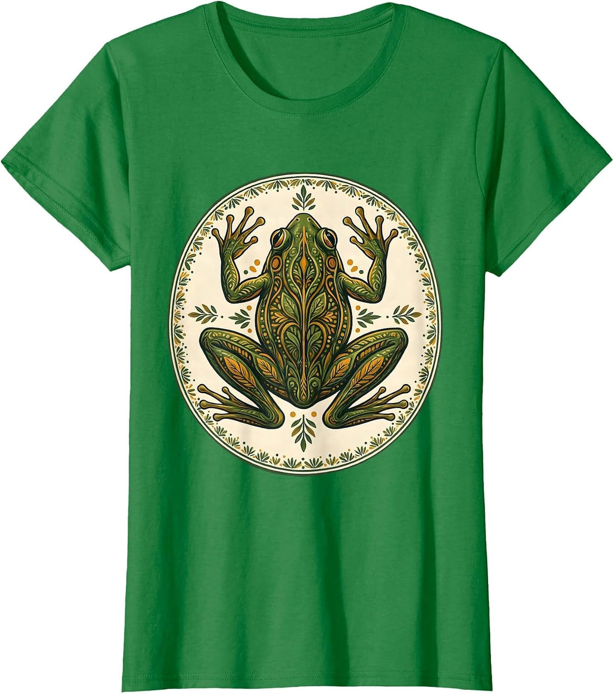 Women's Frog Dissection Tray Science Illustration T-Shirt - Kelly Green