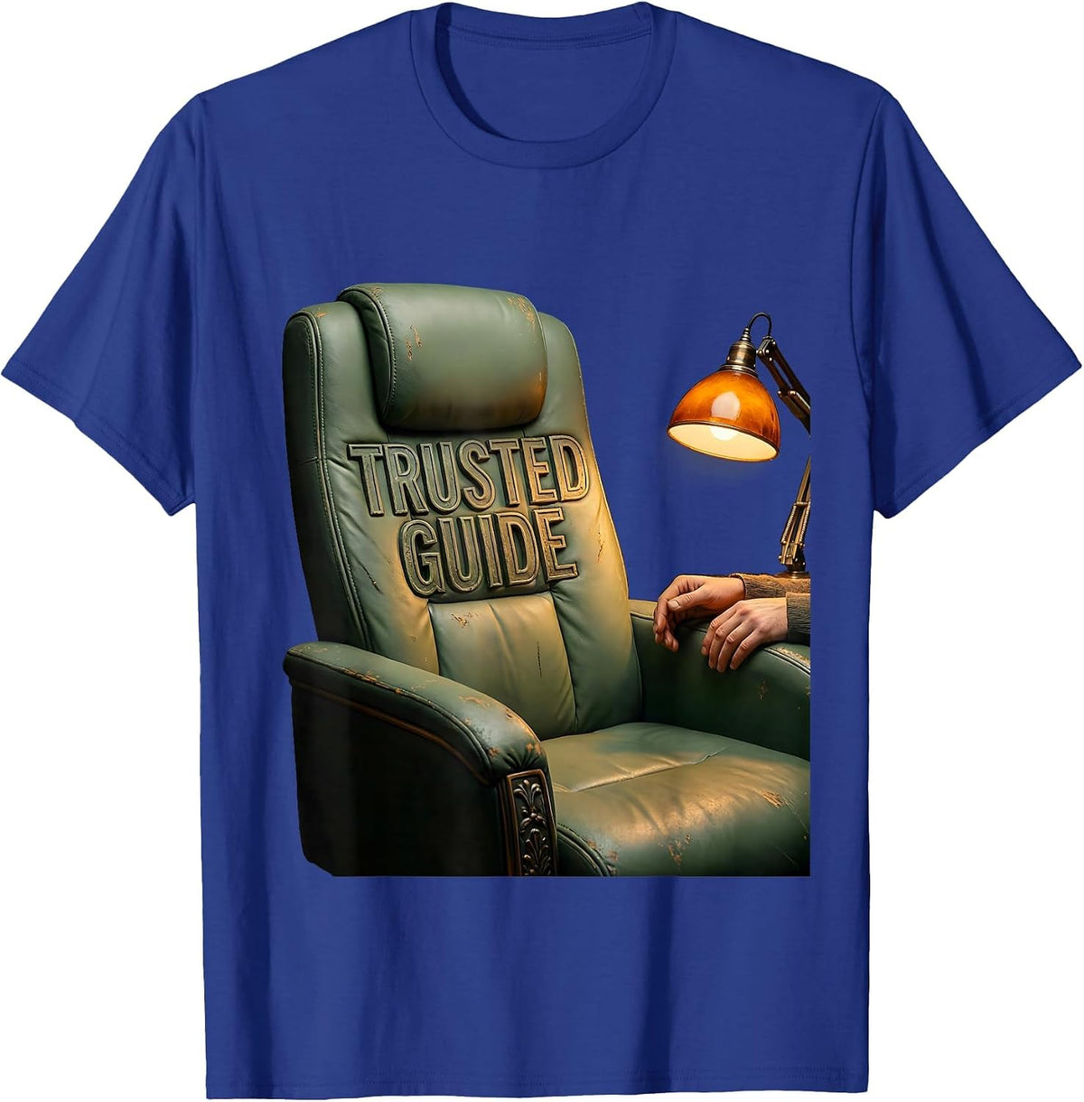 Trusted Guide Vintage School Counselor Mental Health T-Shirt - Royal Blue