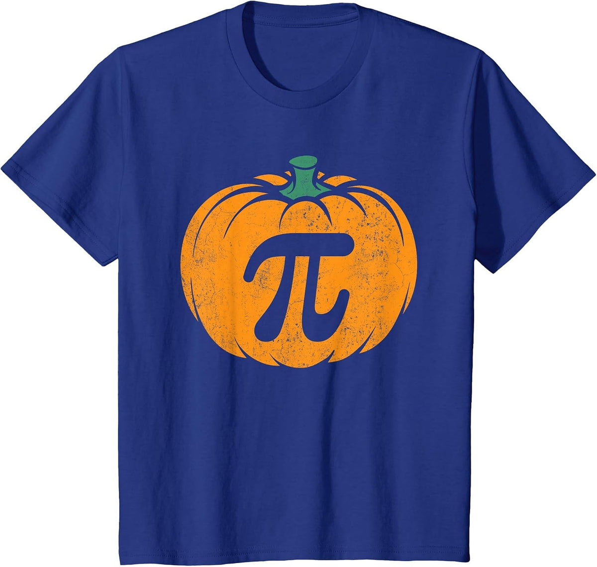 Thanksgiving Pumpkin Pi Pie Costume Math Teacher Halloween T-Shirt - Royal Blue