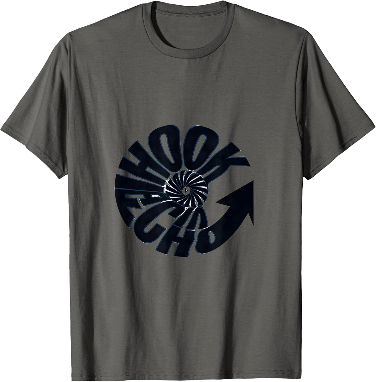 Hook Echo Funny Storm Chaser Tornado Meteorology Enthusiast T-Shirt - Asphalt Grey