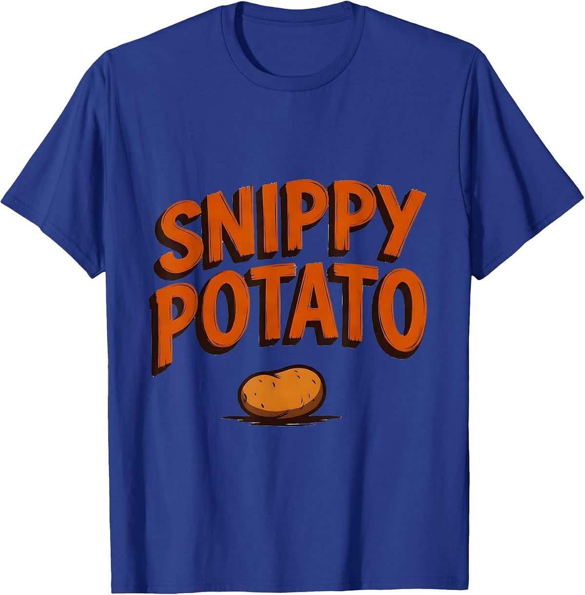 Men's Snippy Potato Funny Grouchy Potato Sweet Potato Couple T-Shirt - Royal Blue