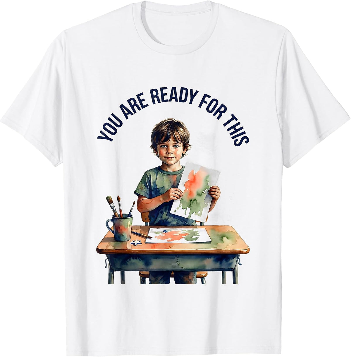 Men's You Are Ready For This Motivational Teacher Affirmation T-Shirt - White