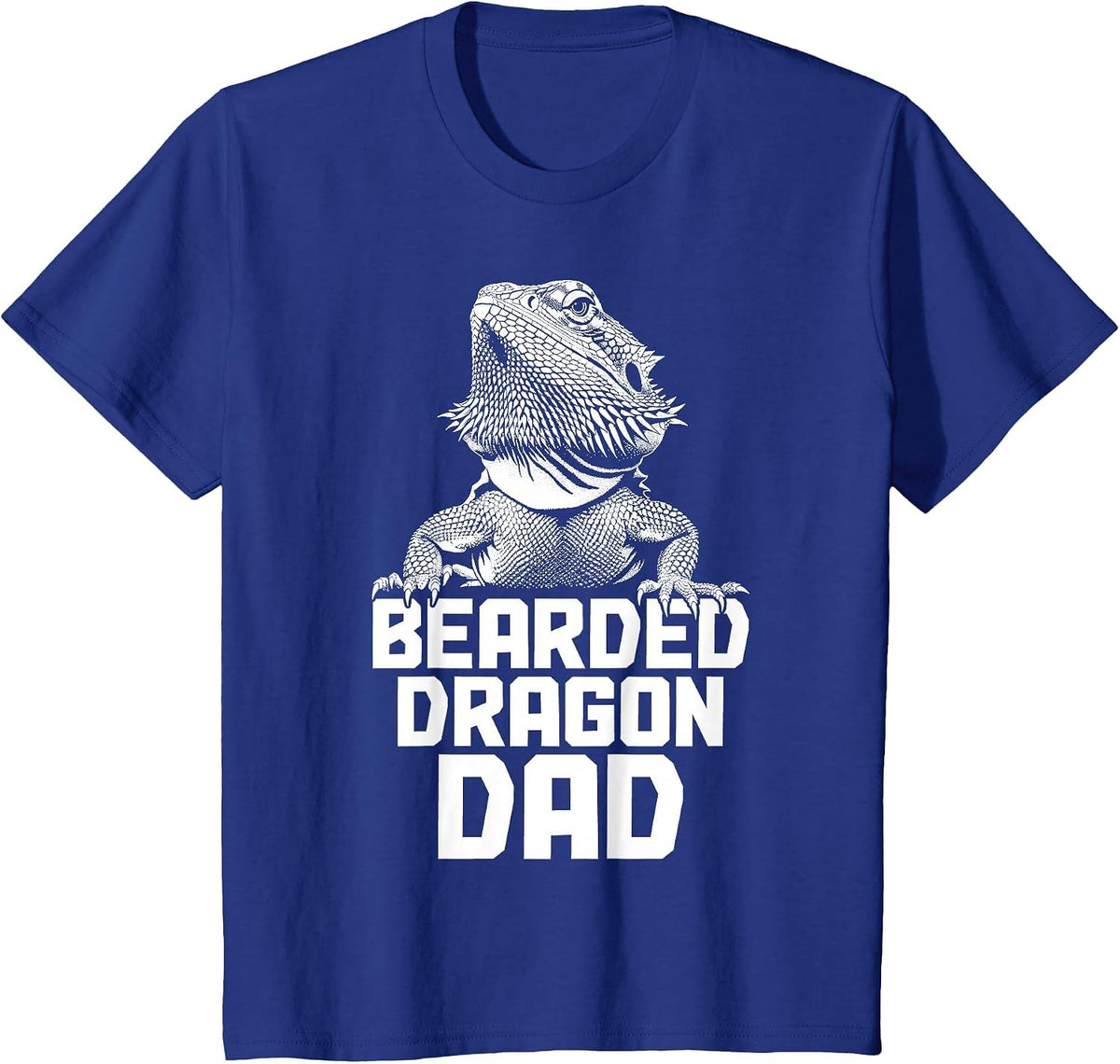 Bearded Dragon Dad Funny Reptile T-Shirt - Royal Blue