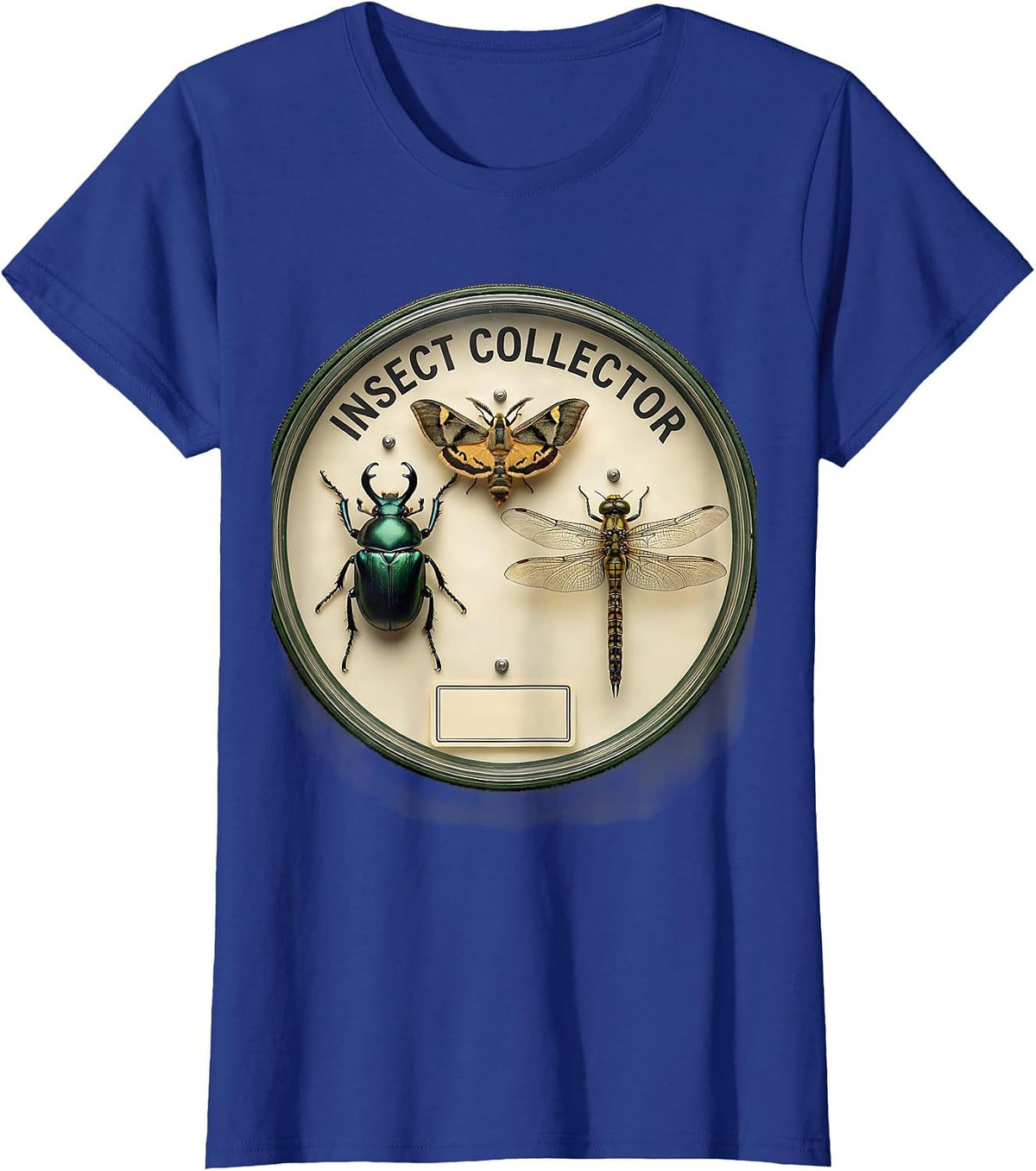 Women's Insect Collector Botanical Entomology Bug Lover Science T-Shirt - Royal Blue