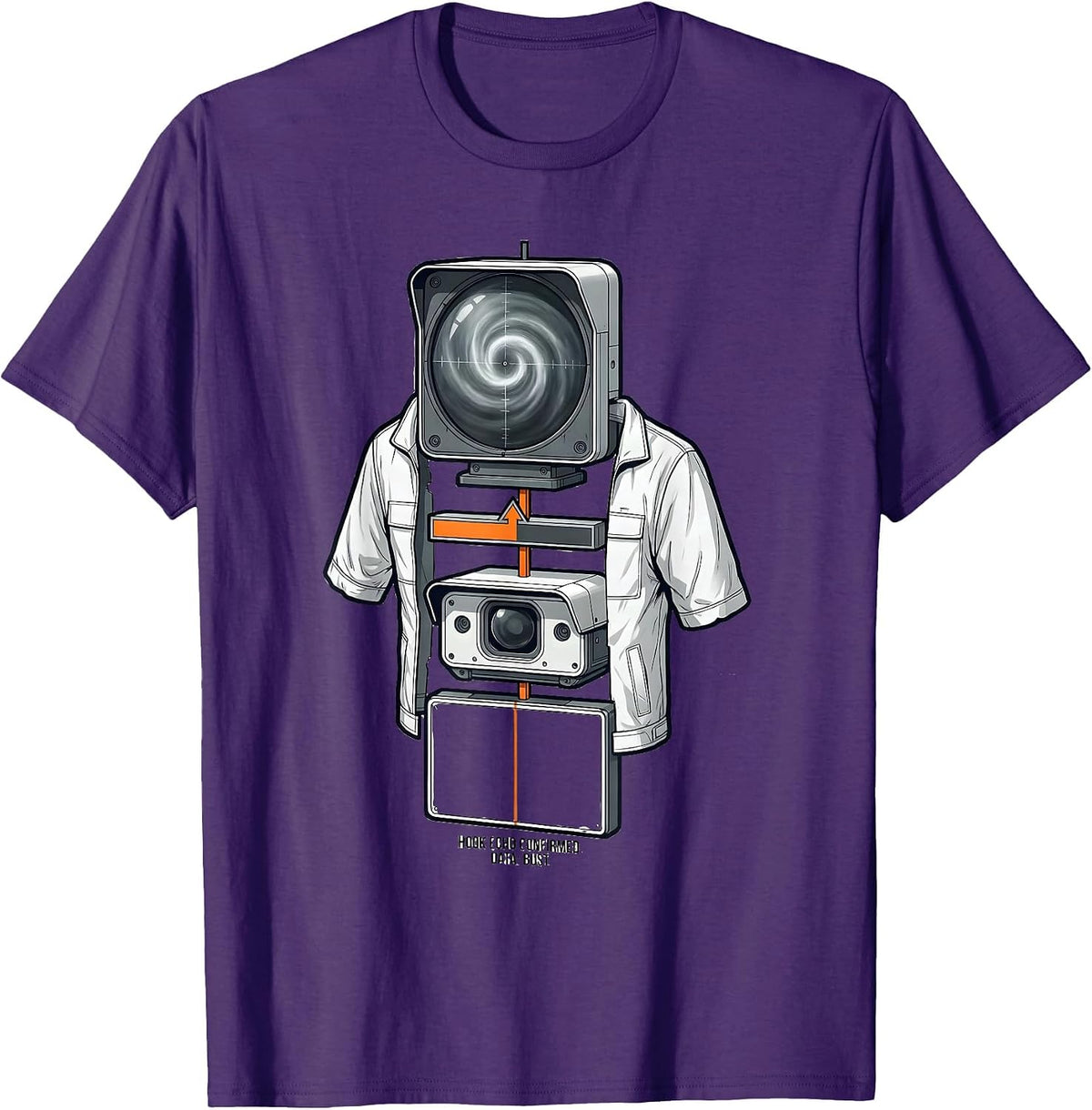 Men's Hook Echo Confirmed Data Bust Storm Chaser Meteorology Humor T-Shirt - Purple