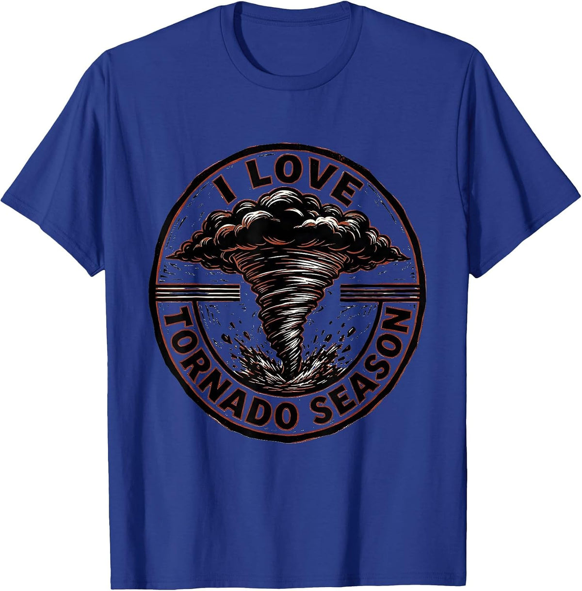 I Love Tornado Season Funny Storm Chaser Meteorology Weather T-Shirt - Royal Blue