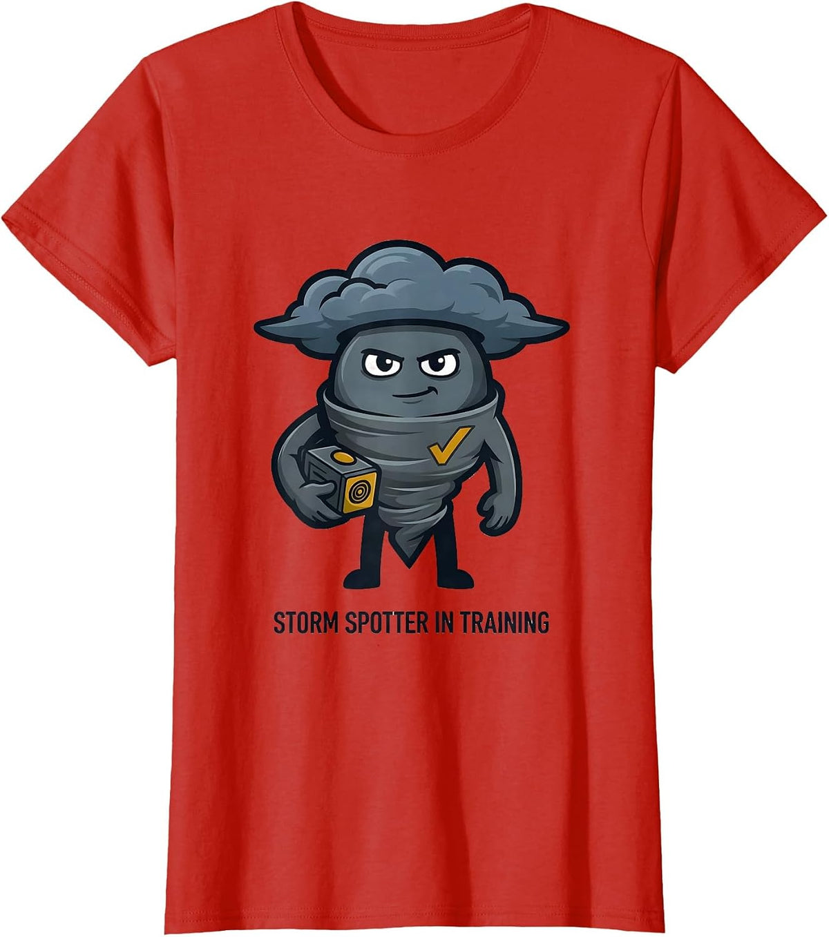 Storm Spotter In Training Funny Meteorology Weather T-Shirt - Red