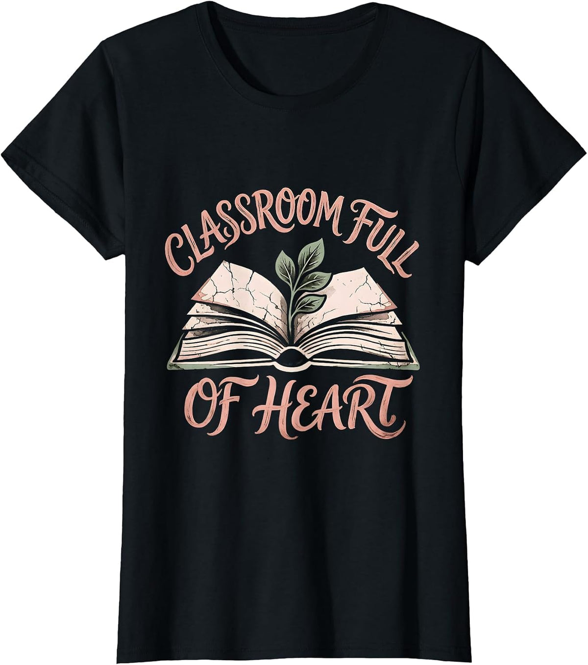 Classroom Full of Heart First Grade Teacher Design T-Shirt - Black