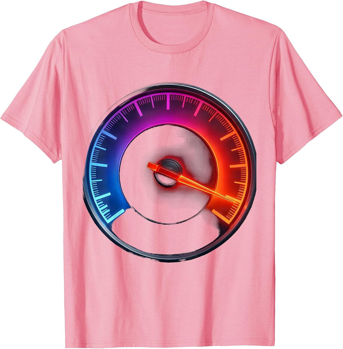 Men's ADHD Awareness Redline Speedometer Graphic T-Shirt - Pink