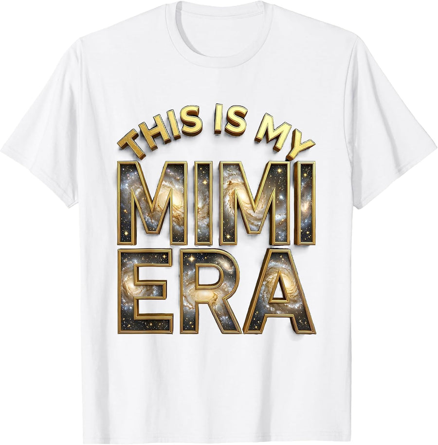 Men's This Is My Mimi Era Grandma Pride Design T-Shirt - White