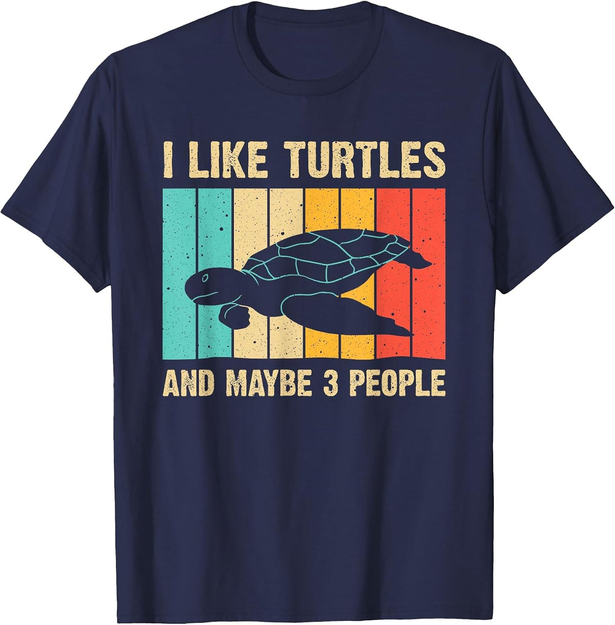Funny Sea Turtle Novelty for Men Women Tortoise Turtle Lover T-Shirt - Navy Blue