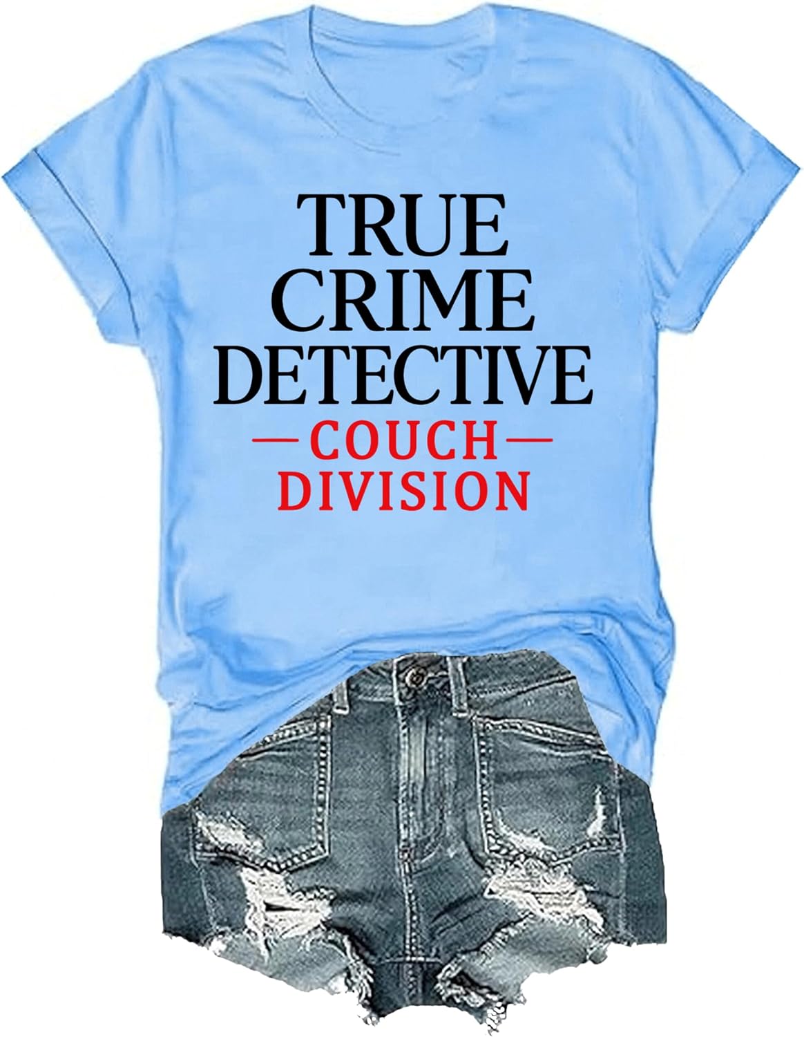 True Crime Detective Couch Division Shirt True Crime Detective Tshirt Couch Division Shirts for Women Men - Crewneck