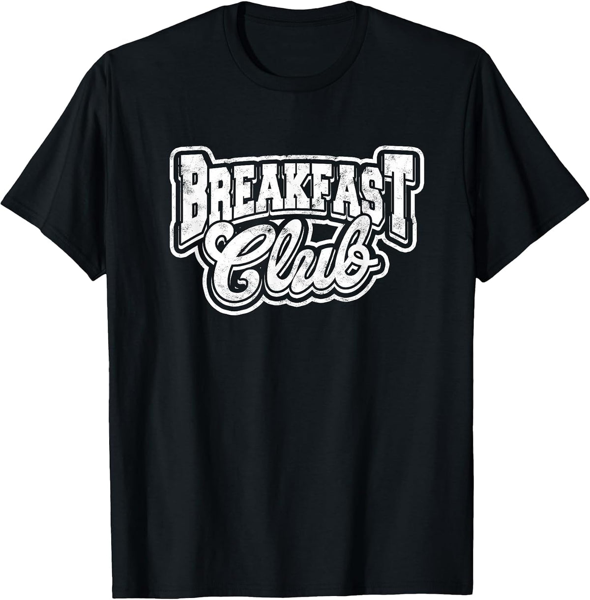Breakfast Club - Coffee Lover and Foodie Breakfast T-Shirt - Black