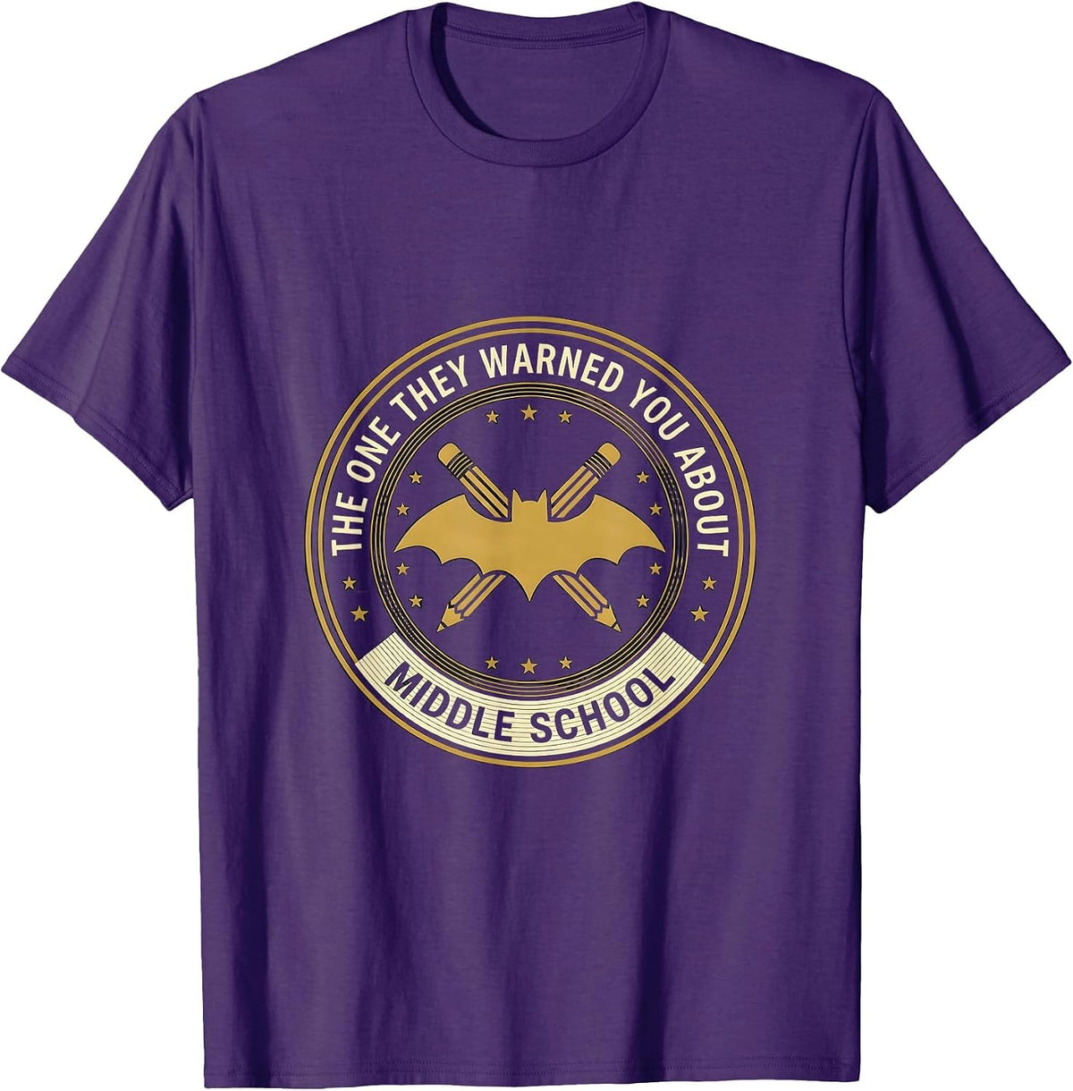 The One They Warned You About Middle School Teacher T-Shirt - Purple