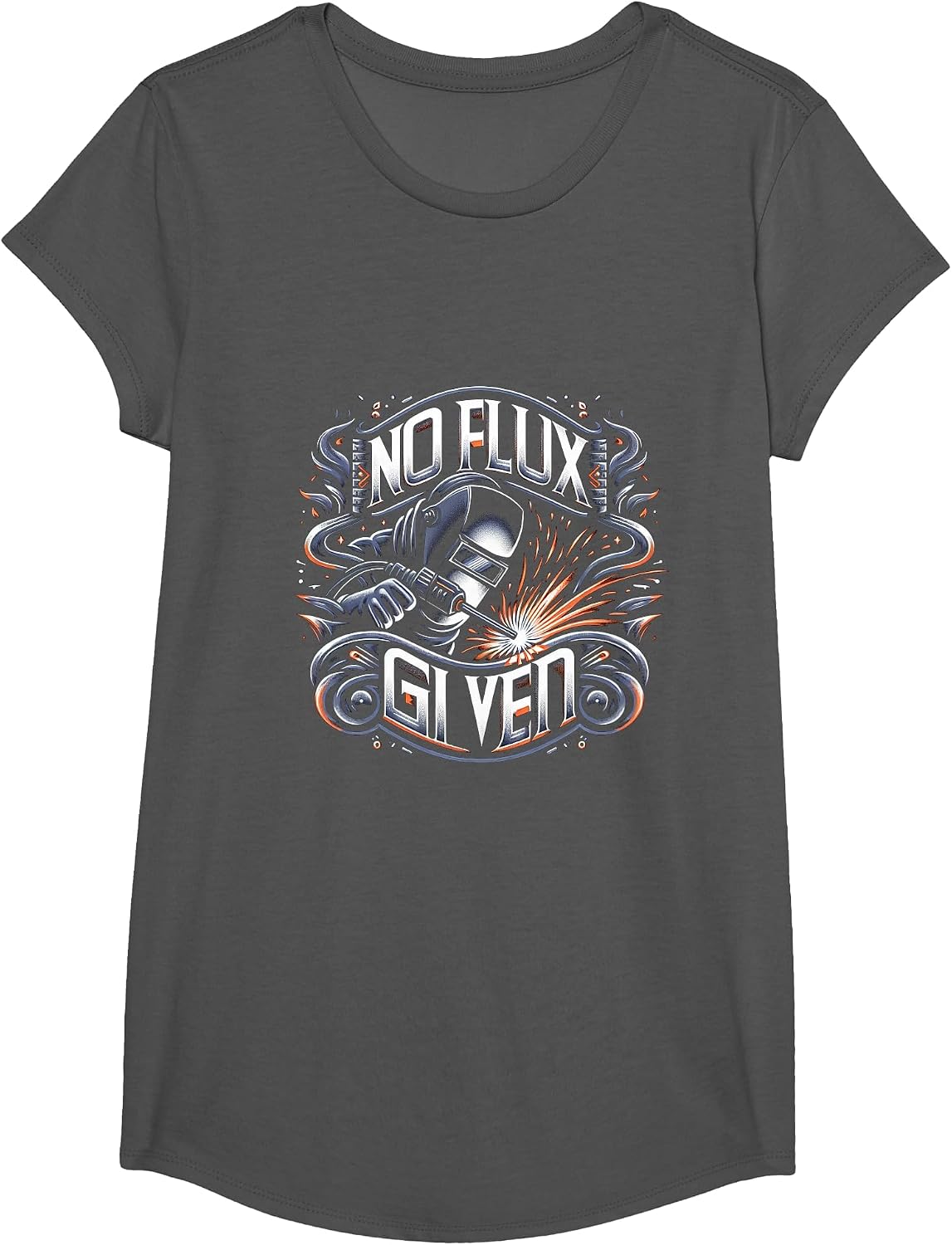 No Flux Given |- T-Shirt - Girls Asphalt Grey