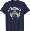 Funny Bulldog Cool Graffiti Urban Art Street T-Shirt - Navy Blue