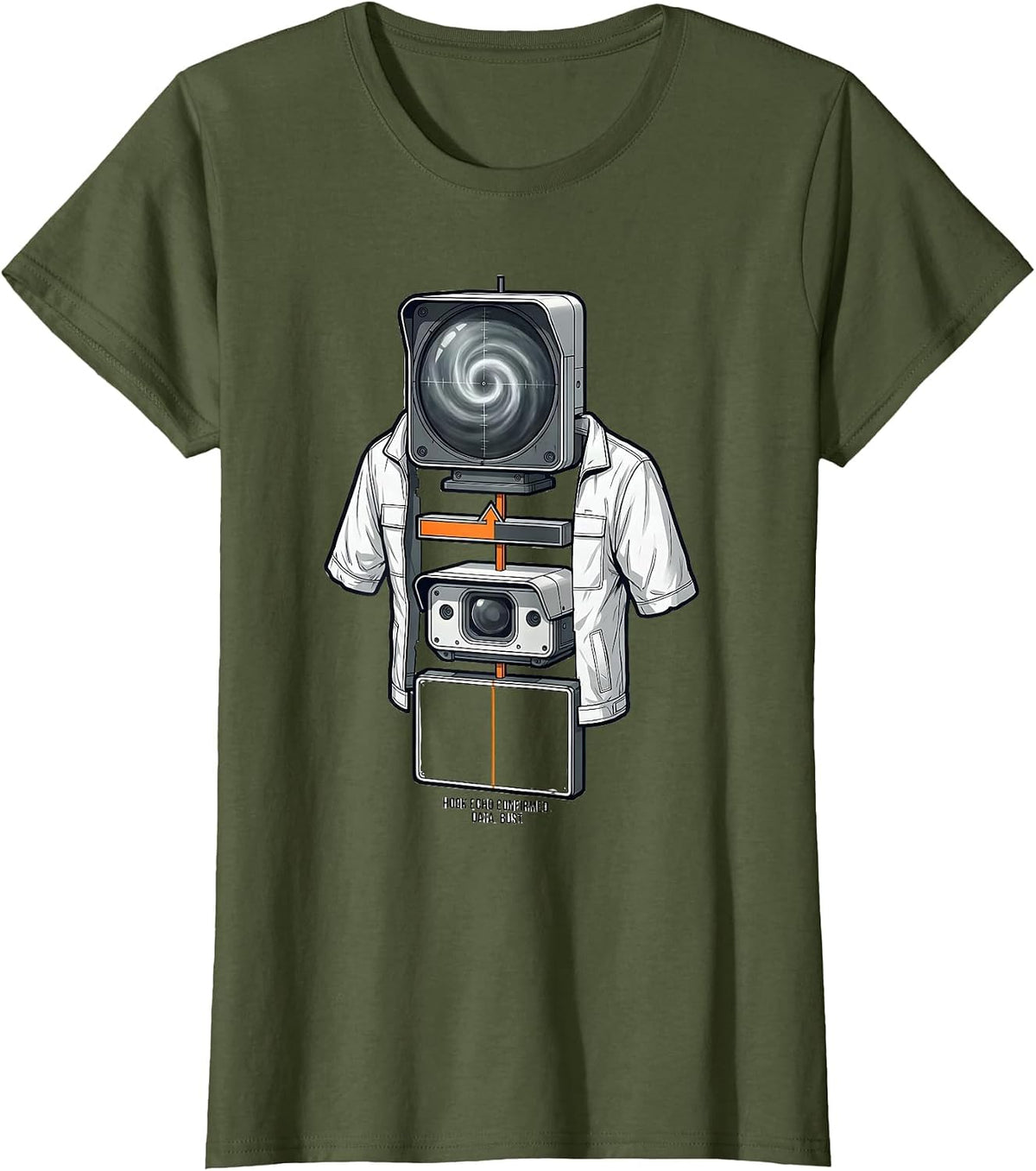 Women's Hook Echo Confirmed Data Bust Storm Chaser Meteorology Humor T-Shirt - Olive Green