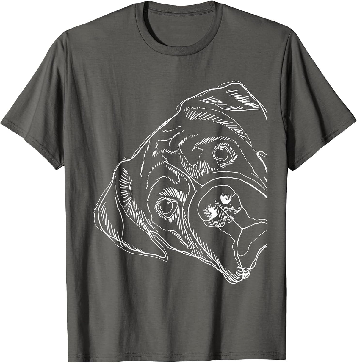 Funny Dog German Boxer T-Shirt - Asphalt Grey