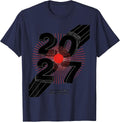 Welcome, 2027! Happy New Year Party Family Matching T-Shirt - Navy Blue