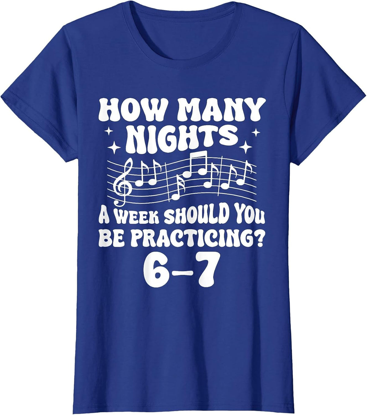 67 Music Meme Slang Six Seven Music Teacher Funny Musician T-Shirt - Royal Blue