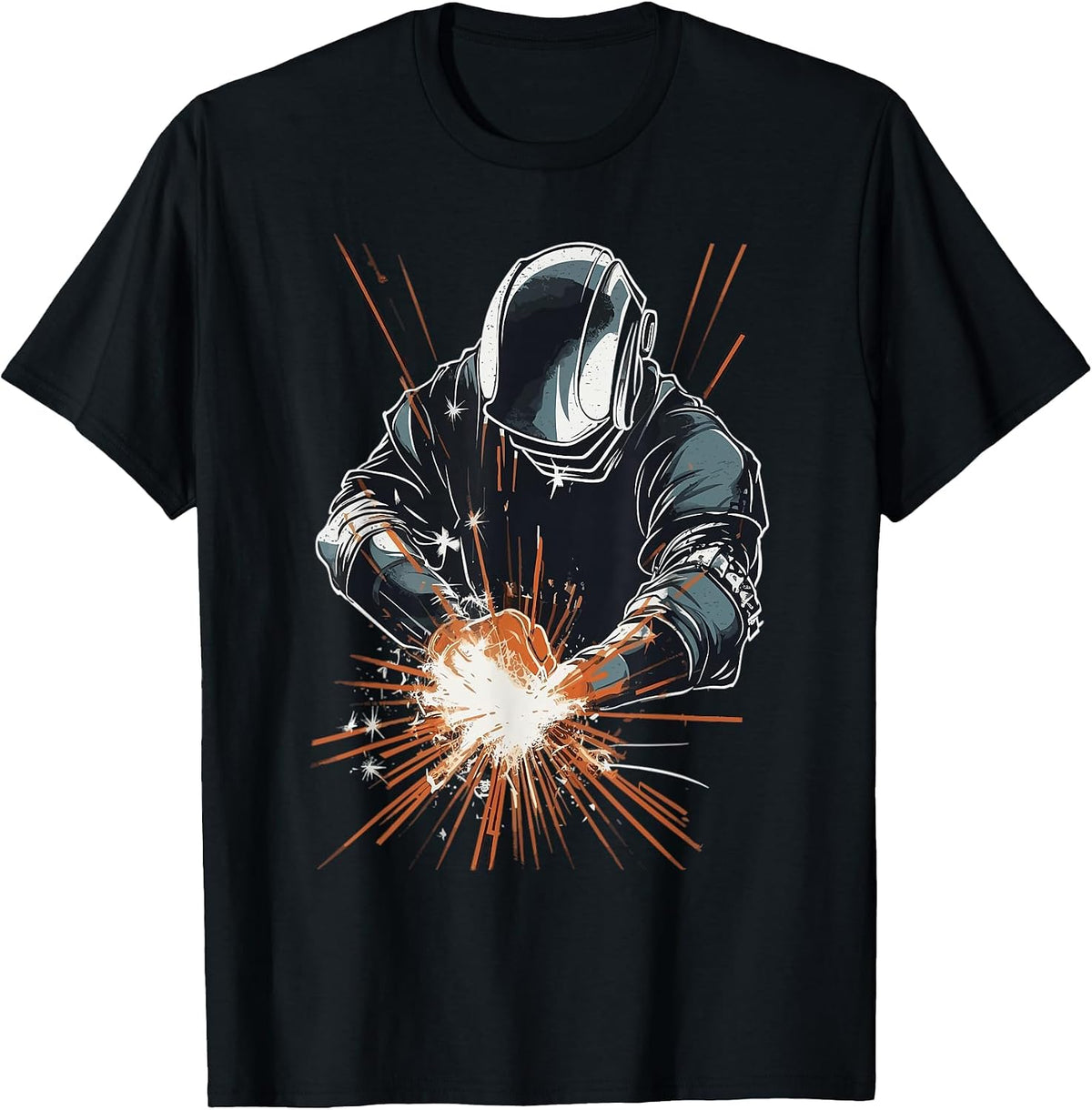 Welder Accessories Welding Metal Worker Outfit for Men T-Shirt - Black