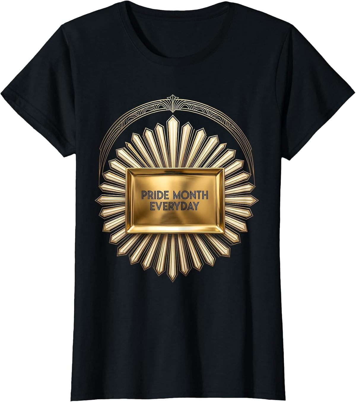 Pride Month Everyday LGBTQ Celebration Design T-Shirt - Black
