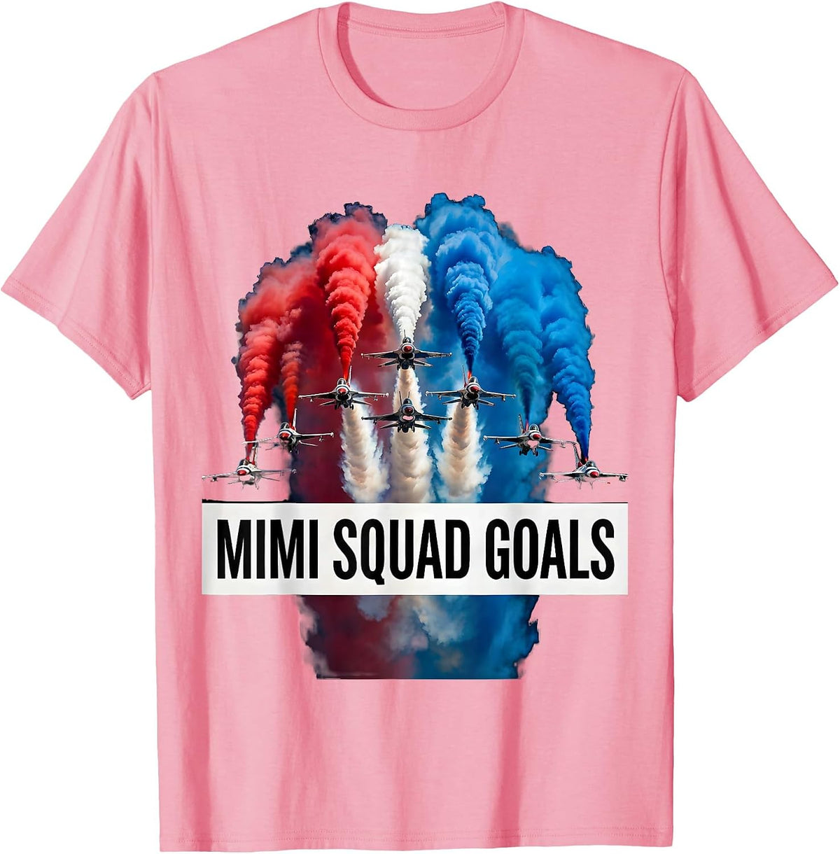 Mimi Squad Goals Grandmother Pride Design T-Shirt - Pink