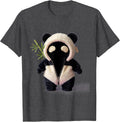 Men's Panda Onesie Hood Costume Cute Kawaii Animal Lover T-Shirt - Dark Heather Grey
