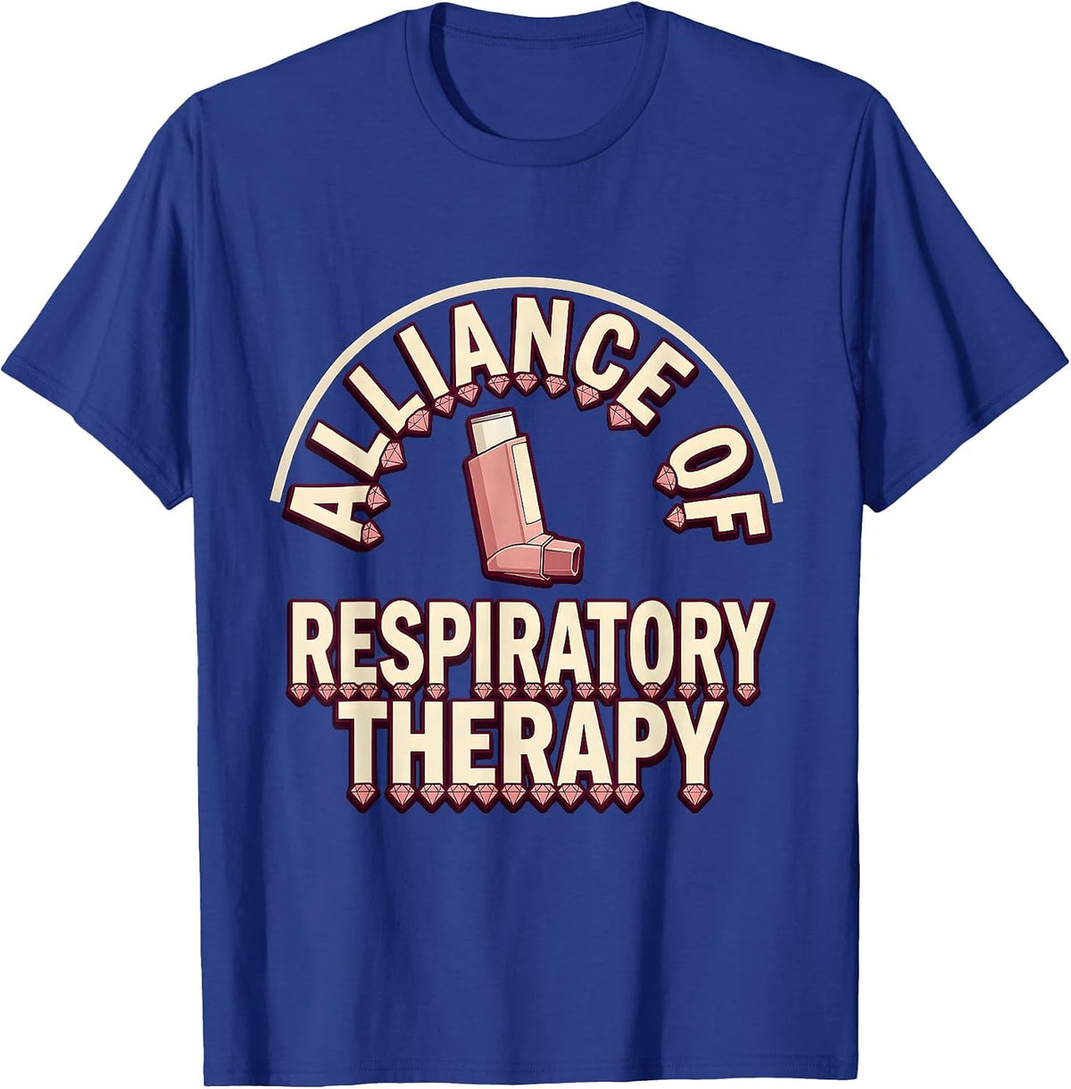 Alliance of Respiratory Therapy Sparkle Varsity Respiratory T-Shirt - Royal Blue
