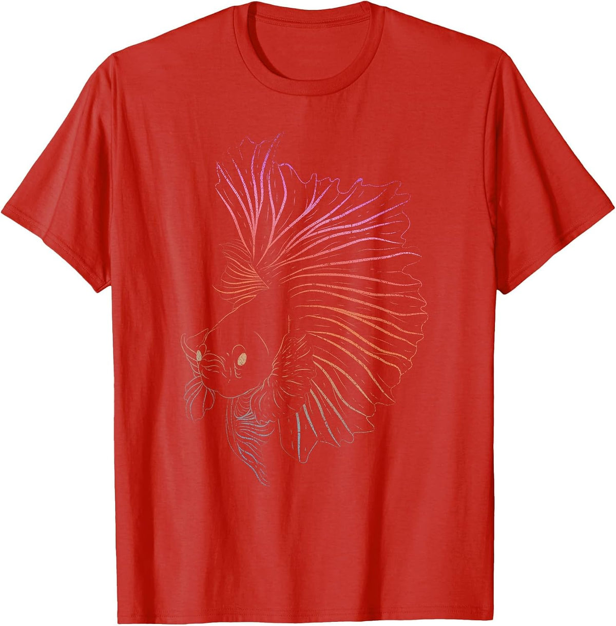 Aquarium Owner Siamese Fighting Fish Lover Betta Fish T-Shirt - Red