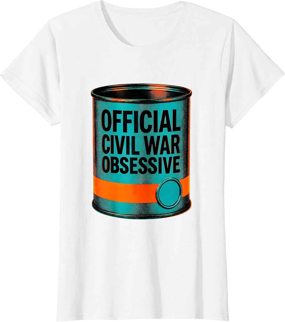 Official Civil War Obsessive Funny History Buff Reenactor T-Shirt - White