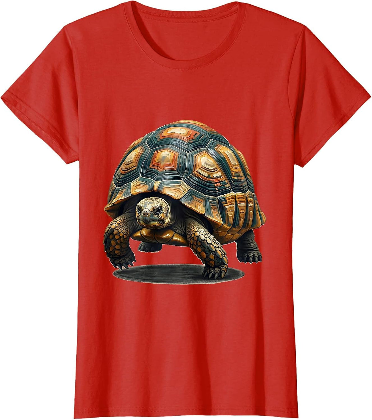 Shrugging Tortoise Funny Turtle Lover Pet Owner Humor T-Shirt - Red